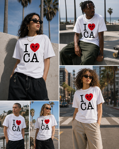 Anti California T-Shirt - I HATE CA